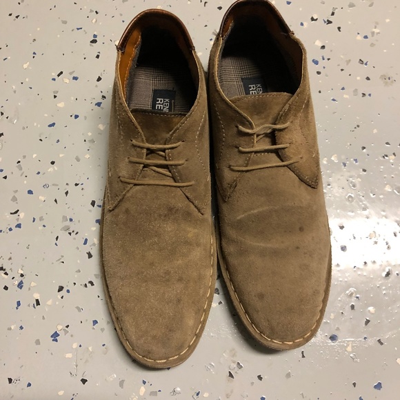Kenneth Cole Reaction Chukka Suede Shoes Tan - US 8.5 Men main image 4